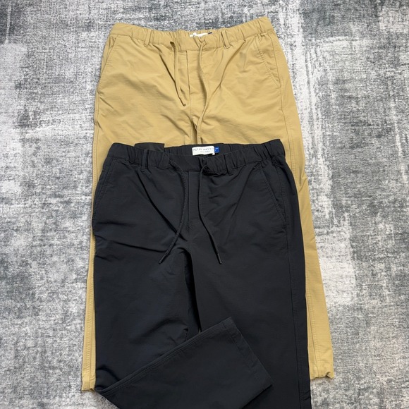 Peter Manning Everywhere Pants Mens 34x26 LOT OF 2 Drawstring Tech Nylon Stretch - Picture 2 of 16